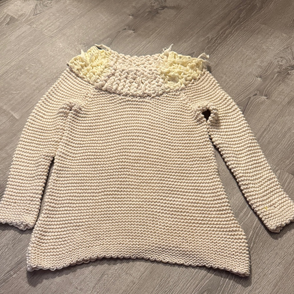 Sir sir by Correll Correll by Anthropologie Cream Knit Women's Sweater